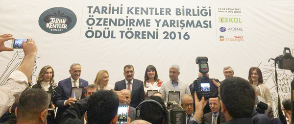 Tarihi Kentler Özendirme Yarışmasından başarı ödülü