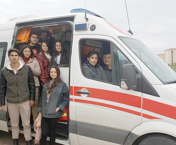 Mektebim öğrencileri 112 Komuta Merkezi’nde