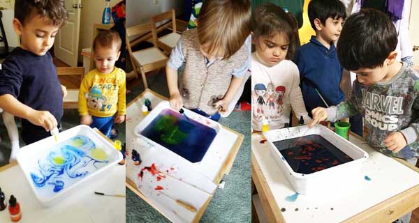 Çınar minikleri Ebru Sanatıyla tanıştı