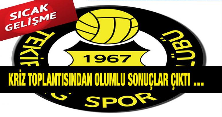 Tekirdağspor'da Acil Çözüm Toplantısı...