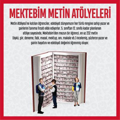 Mektebim’de Metin Atölyeleri kuruluyor