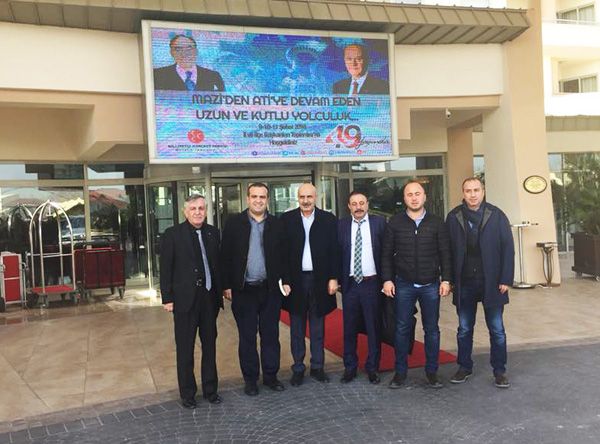 Zafer Yalçın, İlçe Başkanları toplantısı için Antalya’da