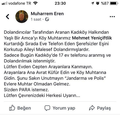 Dolandırıcılara lütfen dikkat