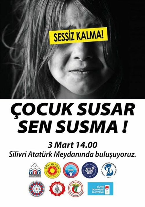 Çocuk susar sen susma!