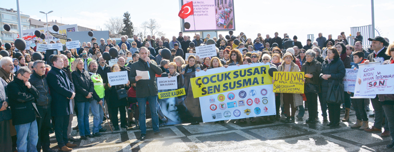 Silivri çocuk istismarına karşı tek yürek
