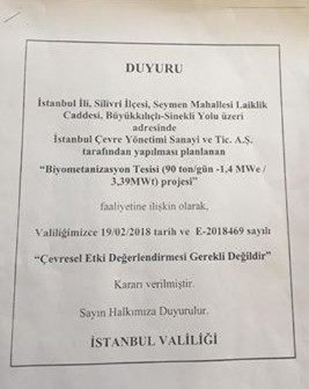 Seymen’e şok… İstanbul Valiliğinden flaş ÇED kararı!