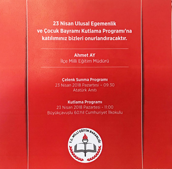 23 Nisan programı