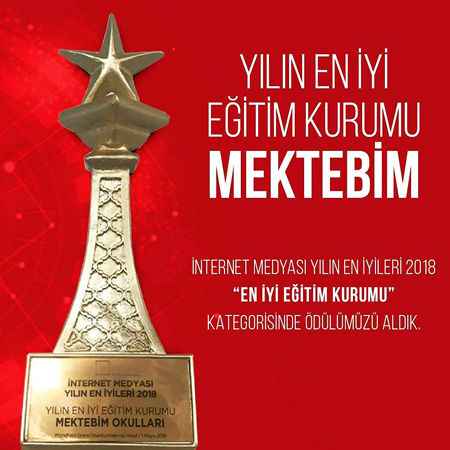 Mektebim’e yılın en iyi eğitim kurumu ödülü