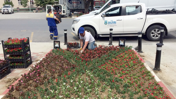 Silivri’de sokaklar rengârenk