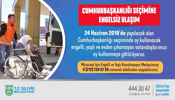 Silivri Belediyesinden seçimlere engelsiz ulaşım