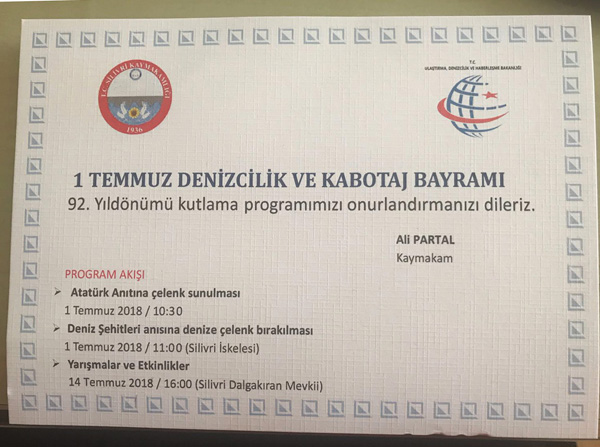 Kabotaj programı belli oldu