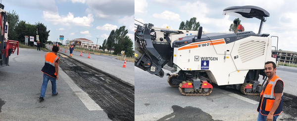 Gümüşyaka’da  yol bakım onarımı