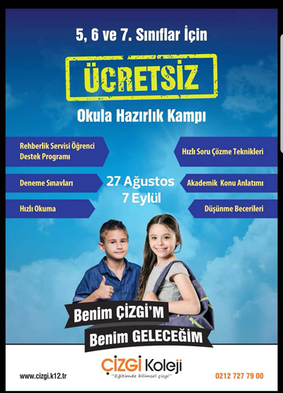 Ortaokul öğrencilerine ücretsiz Okula Hazırlık Kampı