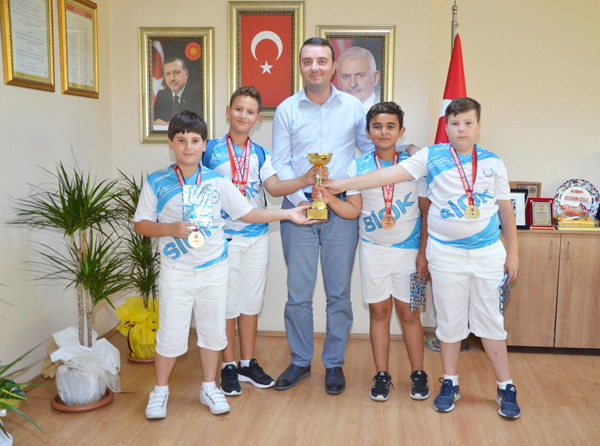 Mutlu Bozoğlu, şampiyonları ağırladı