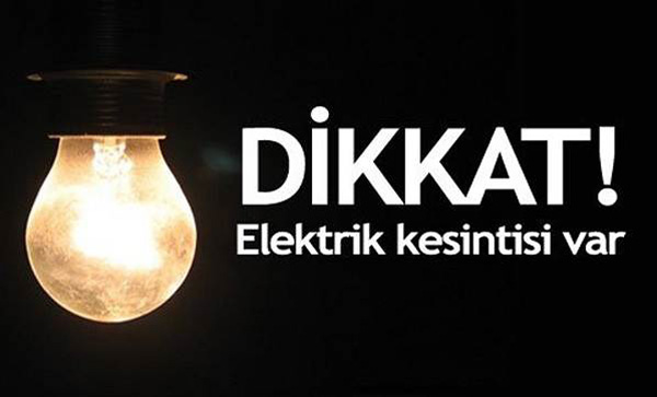 Mahallelerde elektrik  kesintisi yapılacak