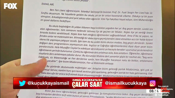 Fen Lisemiz Çalar Saat’te