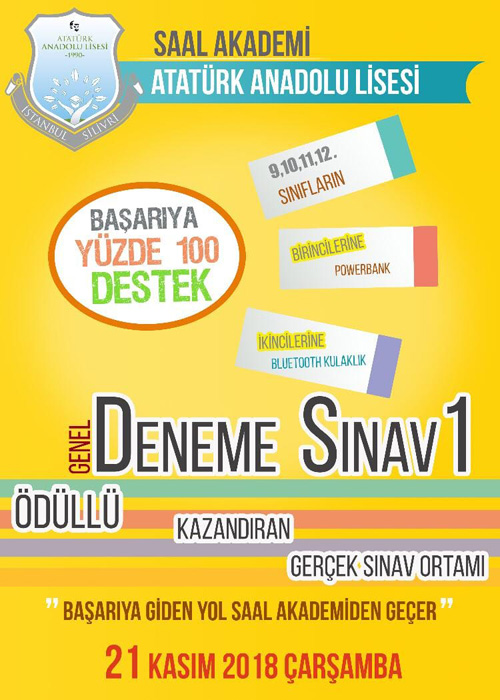 SAAL Akademi’den Ödüllü Deneme Sınavı