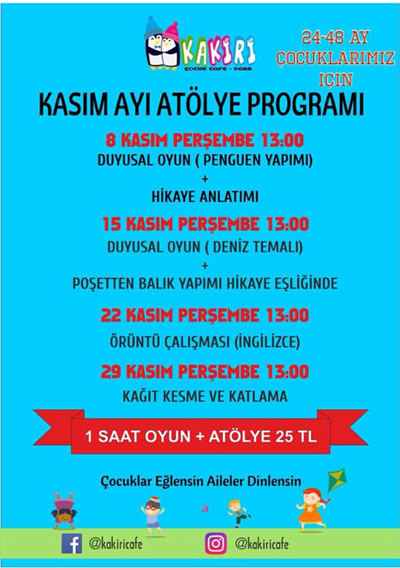 Kasım Ayı Atölye Programı