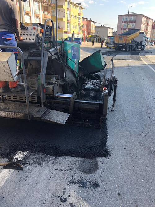 Gümüşyaka’da  yol bakımı