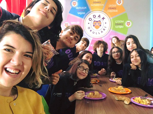 Sınav öncesi moral buldular