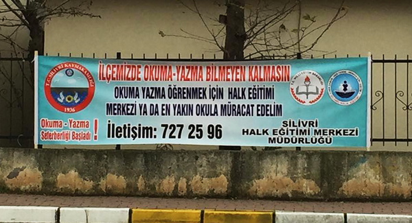 Silivri’de okuma-yazma seferberliği sürüyor