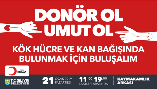 Donör ol destek ol umut ol...