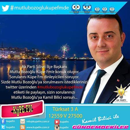 Bozoğlu, KÜPE FM’in konuğu olacak