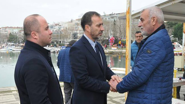 Balıkçı esnafıyla buluştu