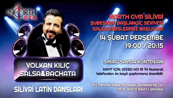 Volkan Kılıç’tan Salsa ve Bachata dersleri