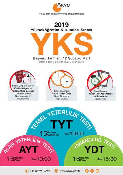 YKS başvuruları 6 Mart tarihinde son bulacak