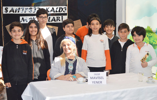 Çizgi öğrencileri Yazar Mavisel Yener’le tanıştı