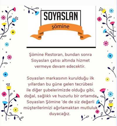 Şömine, Soyaslan oldu