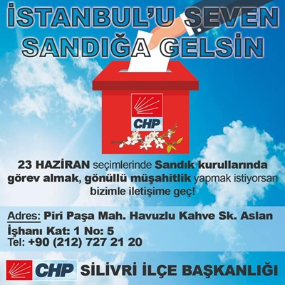 “İstanbul’u seven sandığa gelsin”