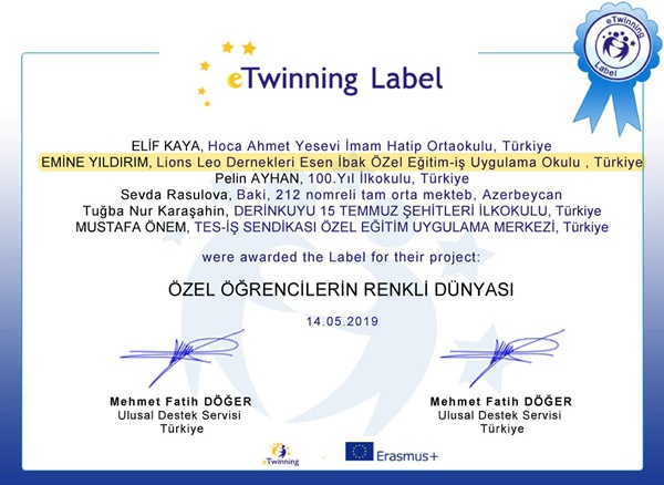 Esen İbak’ın eTwinning projesi onaylandı