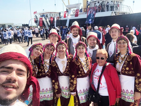 100. yıl coşkusunu Samsun’da yaşadılar