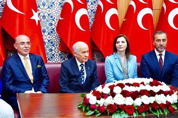 Genel Merkezdeki bayramlaşmaya katıldılar