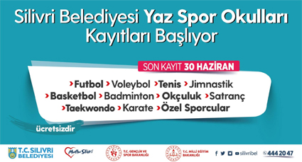 Ücretsiz yaz spor okulları kayıtları başladı