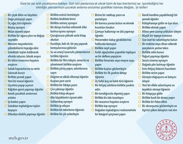 Bakan Selçuk’tan yaz tatili önerileri