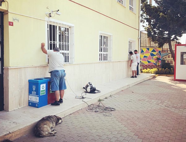 Gazitepe okuluna Belediye desteği