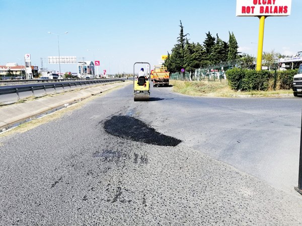 Sanayi girişi tamir edildi