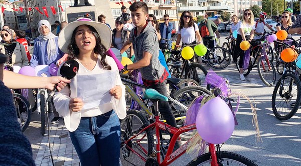 Silivri Süslü Kadınlar Bisiklet Turu düzenlendi