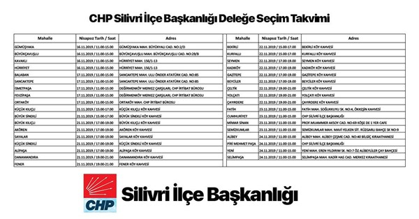 CHP’de delege seçimleri 16 Kasım’da başlıyor