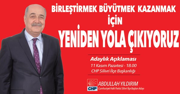 Yıldırım bugün adaylığını açıklıyor