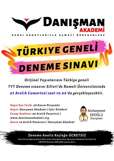 Türkiye Geneli Deneme sınavı başvurusunda son gün