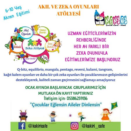 Kakiri’de Akıl ve Zekâ Oyunları Atölyesi