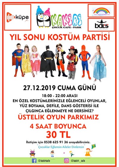 Kakiri’de Yıl Sonu Kostüm Partisi