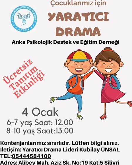 Ücretsiz Yaratıcı Drama Etkinliği