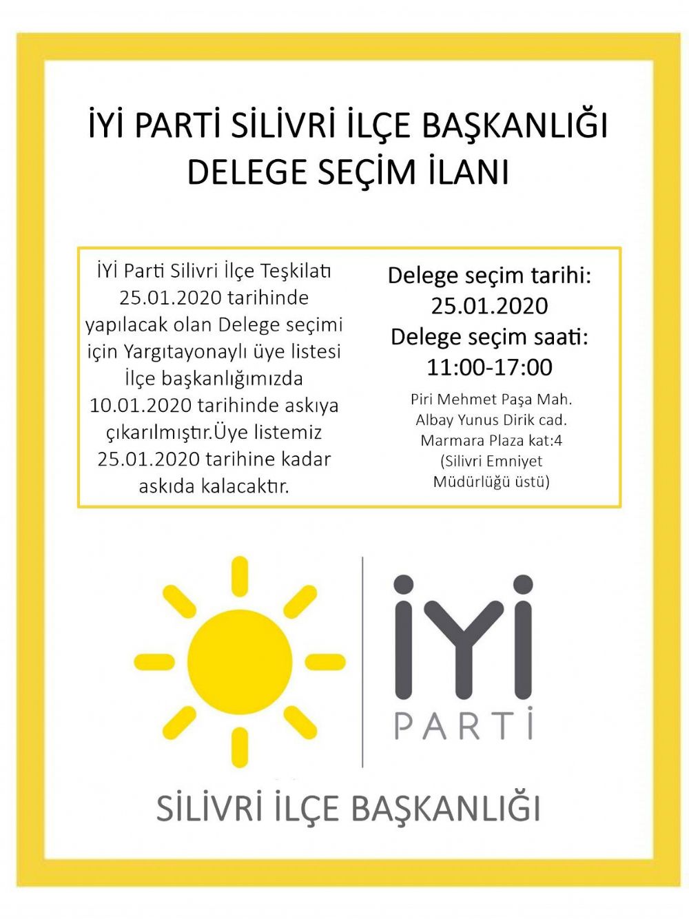 İYİ’lerde delege seçim tarihleri belli oldu