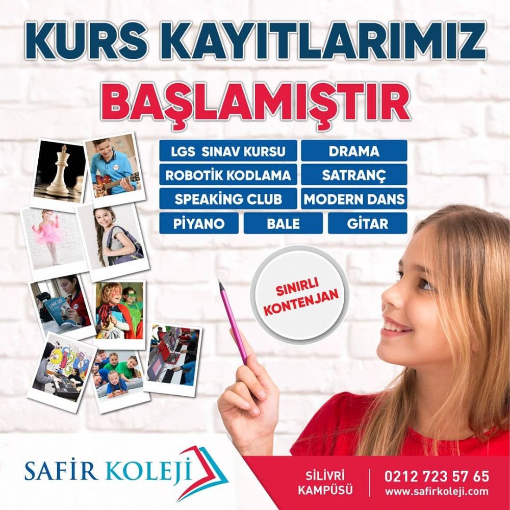 Safir Koleji’nde kurs kayıtları başladı