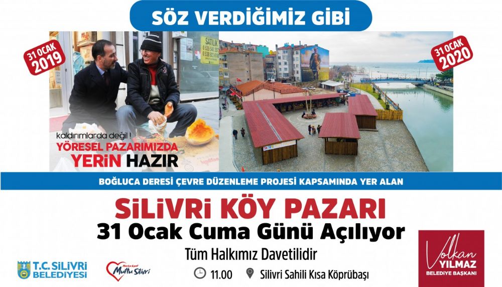 Silivri Köy Pazarı resmi açılışı yapılacak